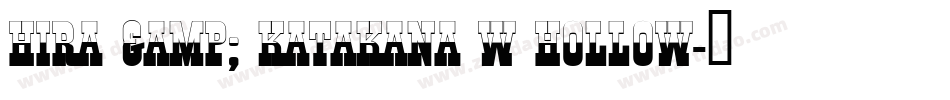 Hira & Katakana W Hollow字体转换